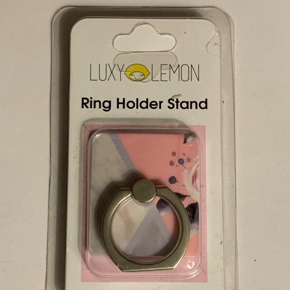 Luxy Lemon ring holder stand for cell phone.